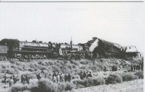 Postal 012473: Accidente ferrovario 3 diciembre 1940 expreso Madrid-Barna 