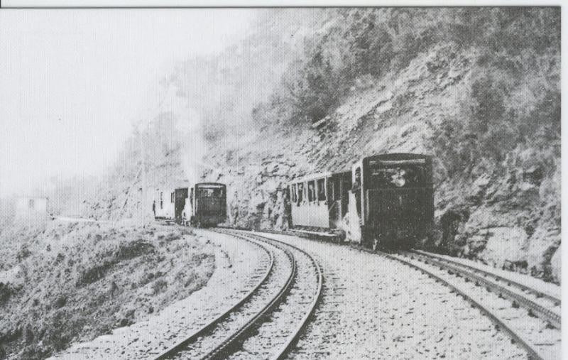 Postal 012475: Cruce de trenes 