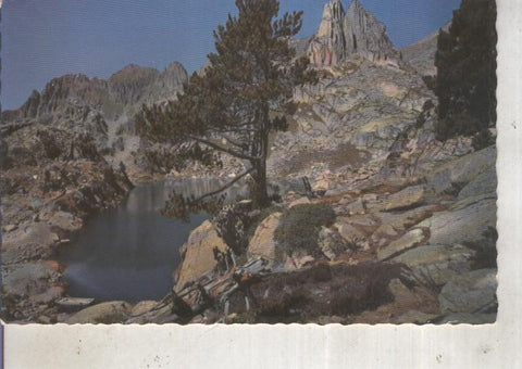 Postal 012492: Lago y Agulles d,A mitjes en El Pallars, pirineo de Lerida
