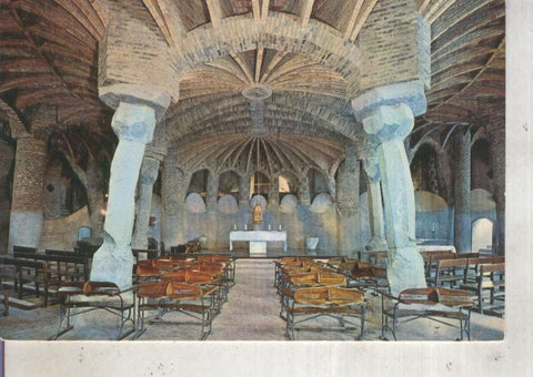 Postal 012496: Cripta de Gaudi en Santa Coloma de Cervello, Barcelona