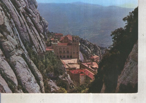 Postal 012498: Vista general del monasterio y montaña de Montserrat