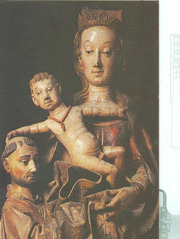 Postal 012516: La Virgen y el Niño entregan la casulla a San Ildefonso