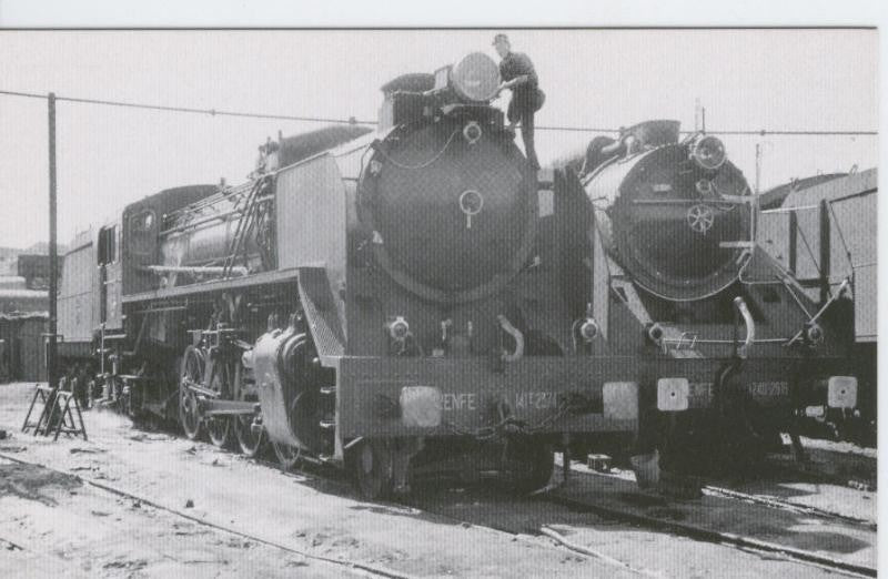 Postal 012525: Locomotora de vapor 141F-2374  