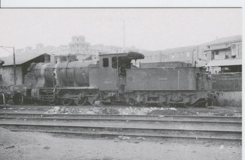 Postal 012530: Locomotora de Vapor 040-2460 en Campo Sepulcro ( Zaragoza), años sesenta