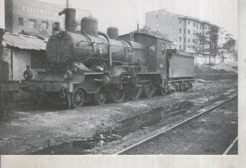 Postal 012532: Locomotora de Vapor 230-4051, zaragoza años sesenta