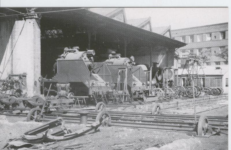 Postal 012533: Vista talleres de Campo Sepulcro (Zaragoza), años sesenta