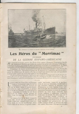 Les Heros du Merrimac, episode de la guerre Hispano-Americana