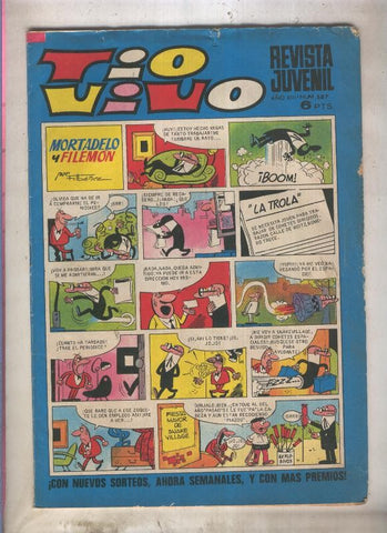 Tio Vivo segunda epoca numero 0587 (numerado 1 en trasera)
