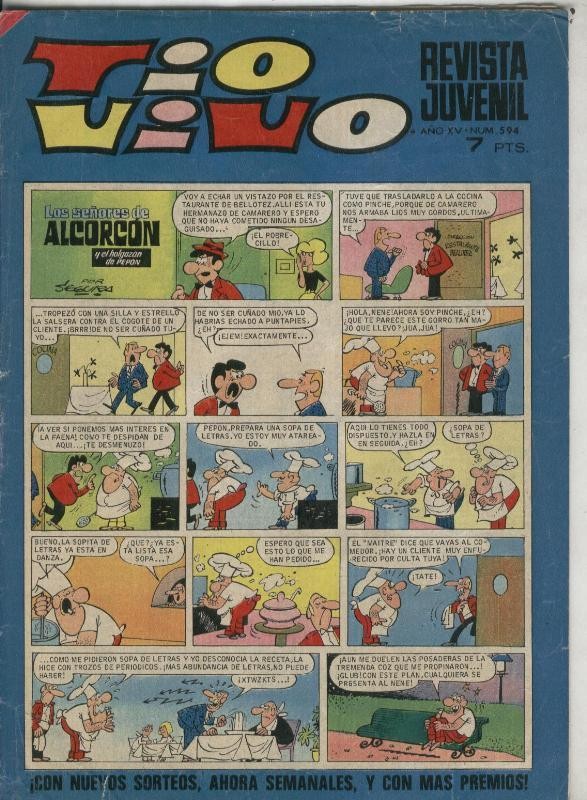 Tio Vivo segunda epoca numero 0594 (numerado 1 en trasera)