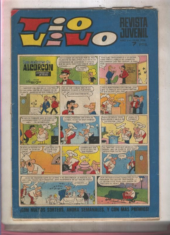 Tio Vivo segunda epoca numero 0594 (numerado 2 en trasera)