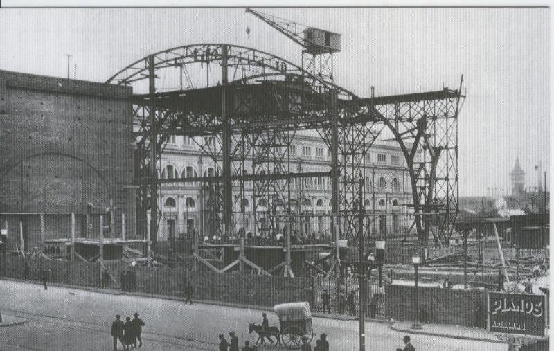 Postal 012643: Construccion estacion de Francia (Barcelona), año 1926