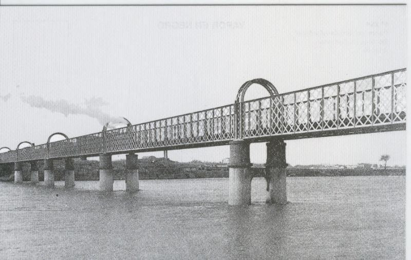 Postal 012647: Puente sobre el Ebro (Zaragoza), años 40