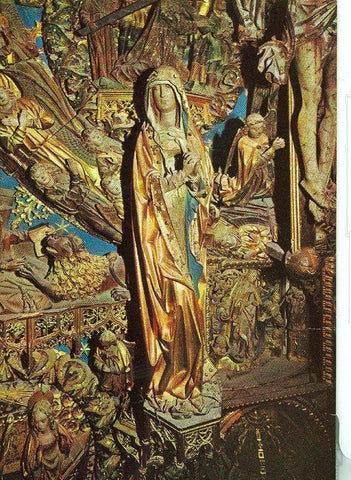 Postal 012674: Virgen Retablo con la Dolorosa, edicion Burgos, cartuja de Miraflores