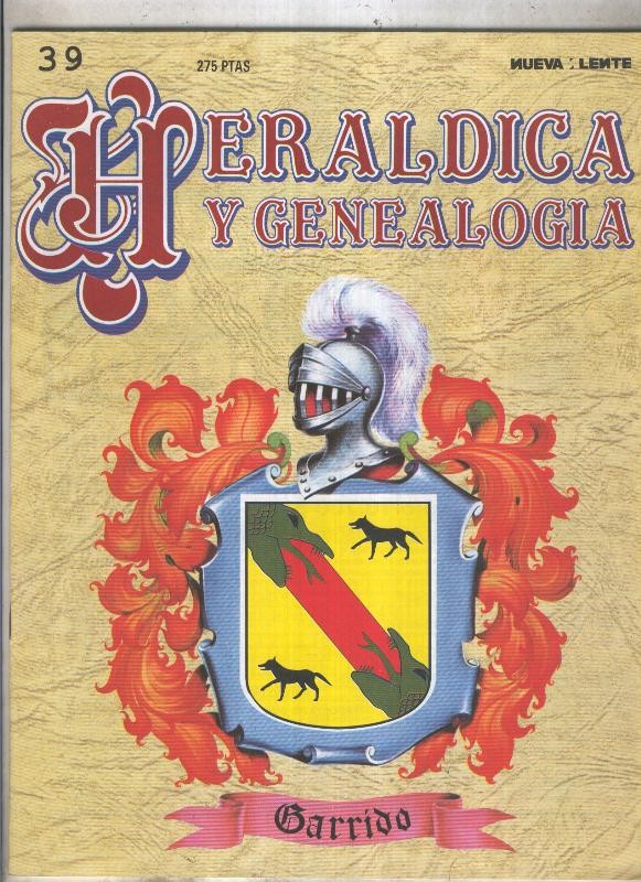 Heraldica y Genealogia numero 39: Garrido