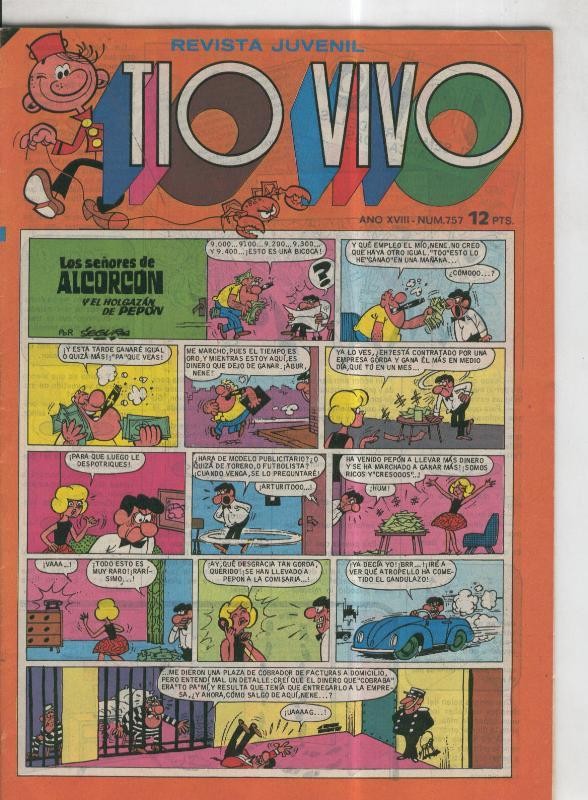 Tio Vivo segunda epoca numero 0757 (numerado 3 en trasera)
