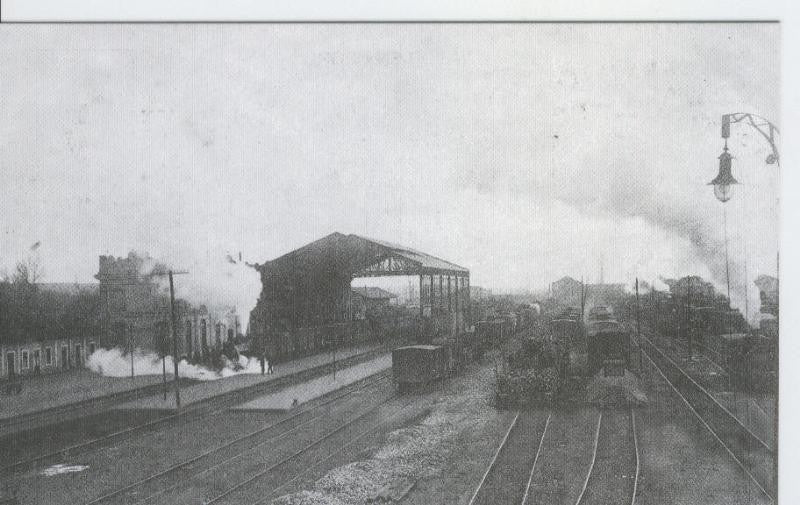 Postal 012690: Estacion de Leon, principio 1900