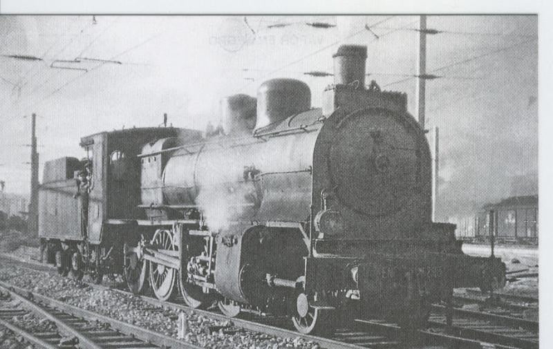 Postal 012693: Locomotora de vapor 140-2303, estacion Oporto, año 1960