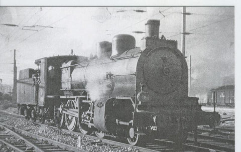 Postal 012693: Locomotora de vapor 140-2303, estacion Oporto, año 1960