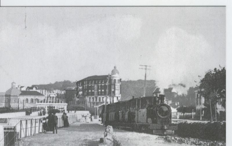 Postal 012695: Tren viajeros en el Piquio,Santander, principio 1900