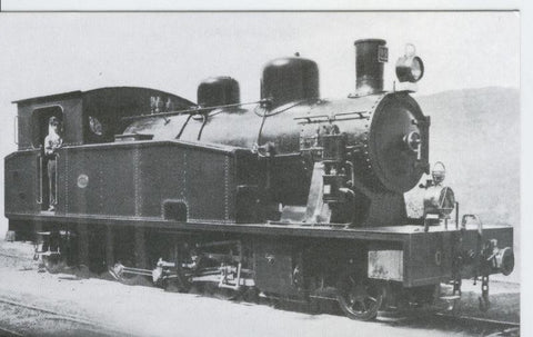 Postal 012697: Locomotora de vapor 1-3-1, año 1926