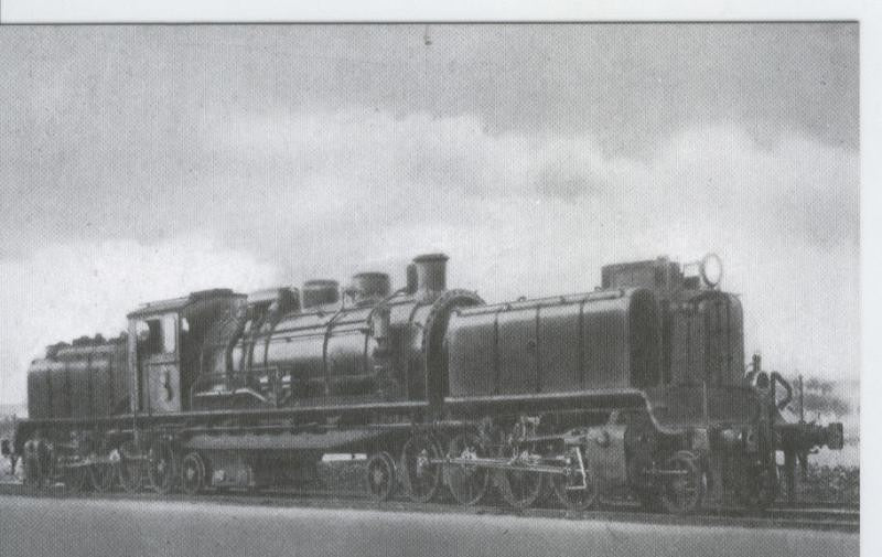 Postal 012706: Locomotora de vapor Garrat tipo 1-4-1-+1-4-1-