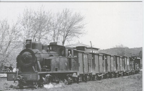 Postal 012710: Mercancia cerca de Les Planes, año 1964, linea Olot-Girona