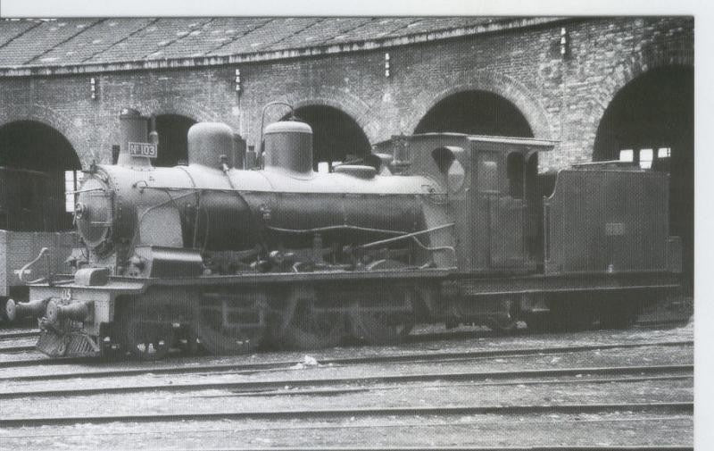 Postal 012713: FC de Utrillas-Zaragoza, locomotora de vapor 130+2T numero 103