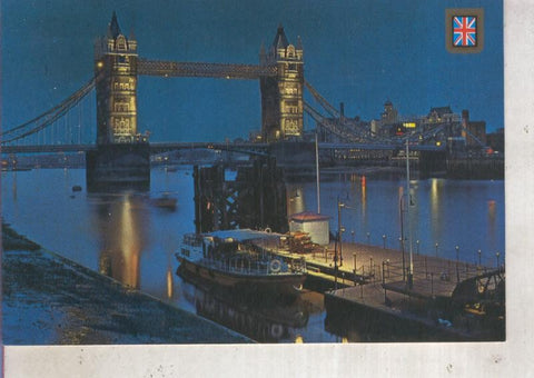 Postal 012724: Vista nocturna de Londres