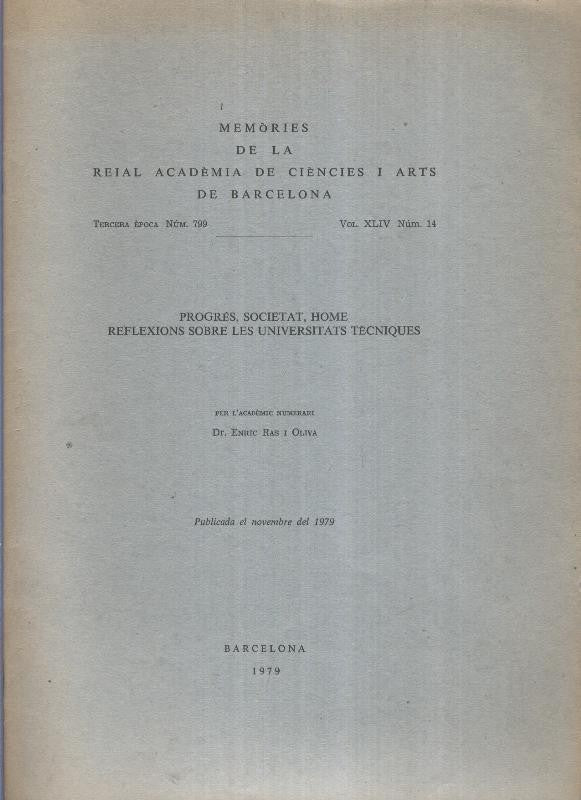 Memories de la Real Academia de Ciencies i Arts de Barcelona numero 14 volumen XLIV