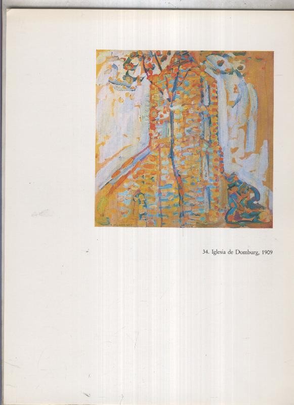Piet Mondrian: lamina 13: Iglesia de Domburg, 1909