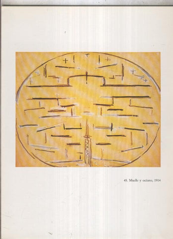 Piet Mondrian: lamina 17: Muelle y oceano, 1914