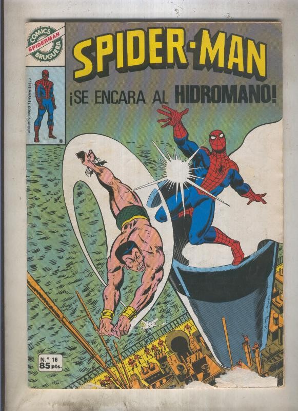 Comics Bruguera: Spiderman numero 16 (numerado 2 en trasera)