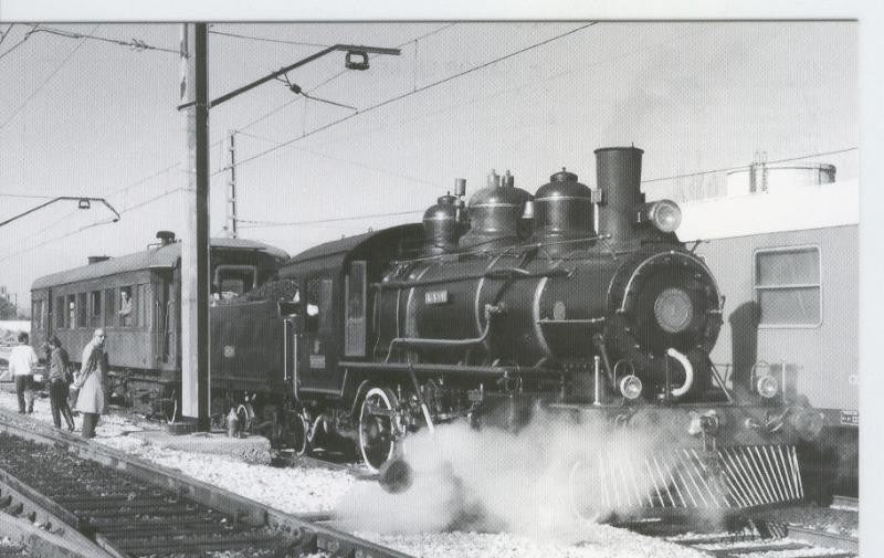 Postal 012758: Locomotora de vapor 130-Aragon-deposito Delicias de Zaragoza