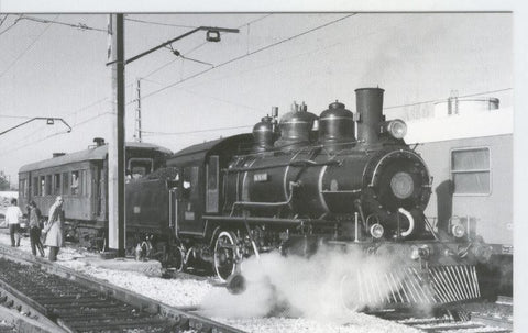 Postal 012758: Locomotora de vapor 130-Aragon-deposito Delicias de Zaragoza