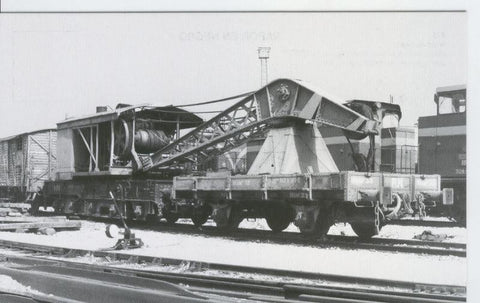 Postal 012759: Grua de vapor reserva Valencia Termino, año 1989