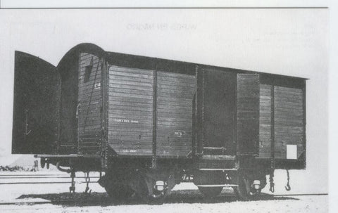 Postal 012766: Vagon de mercancias, FC de MZA