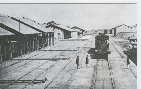 Postal 012780: Estacion de Castejon, linea Tudela-Bilbao, principio 1900