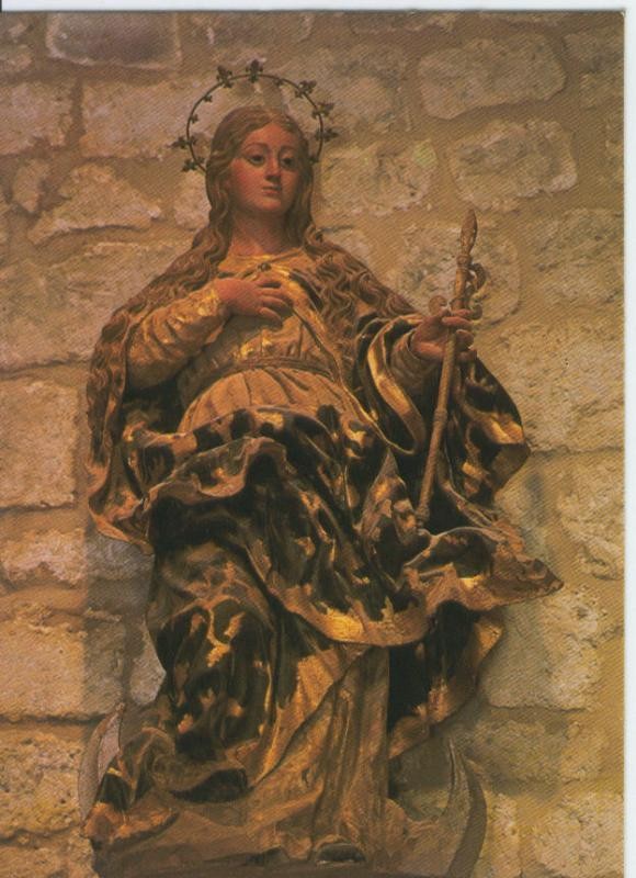 Postal 012813: Virgen Barroca en Monasterio de San Pedro Cardeña (Burgos)