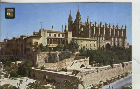 Postal 004129 : Malloorca: Catedral y Palacio de la Almudaina