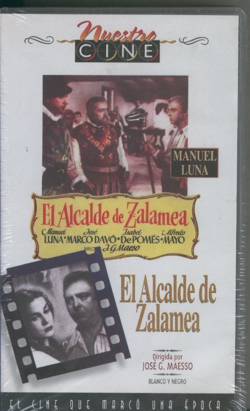 Video VHS: El alcalde de Zalamea: Manuel Luna,etc