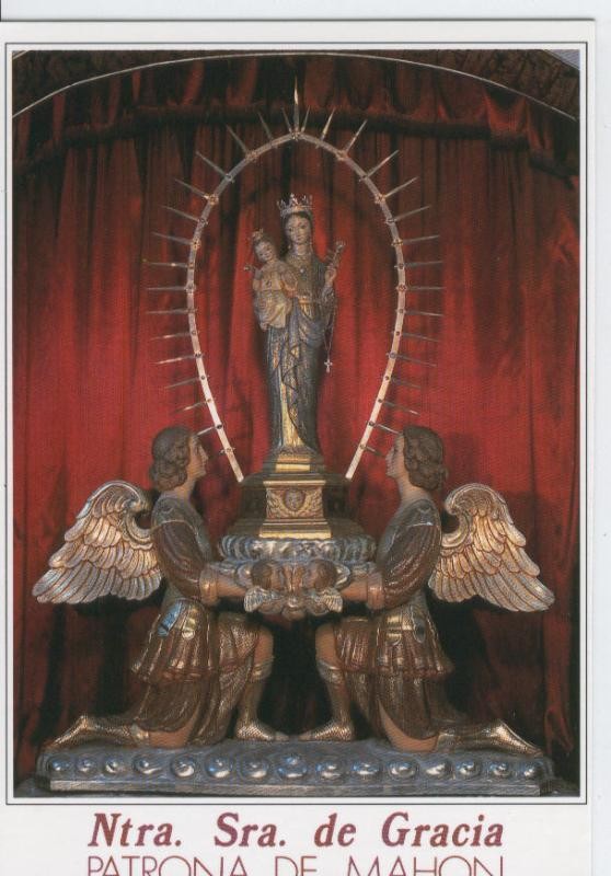 Postal 012843: Virgen Nuestra Señora de Gracia, patrona de Mahon