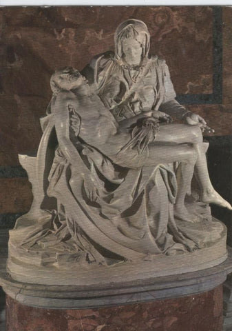 Postal 012858: Virge La piedad de Michelangelo, Roma