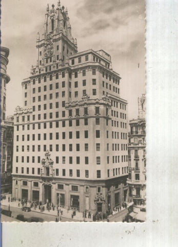 Postal 012929: Edificio de la telefonica en Madrid