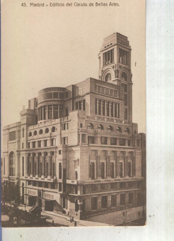 Postal 012930: Edificio del circulo de bellas artes en Madrid
