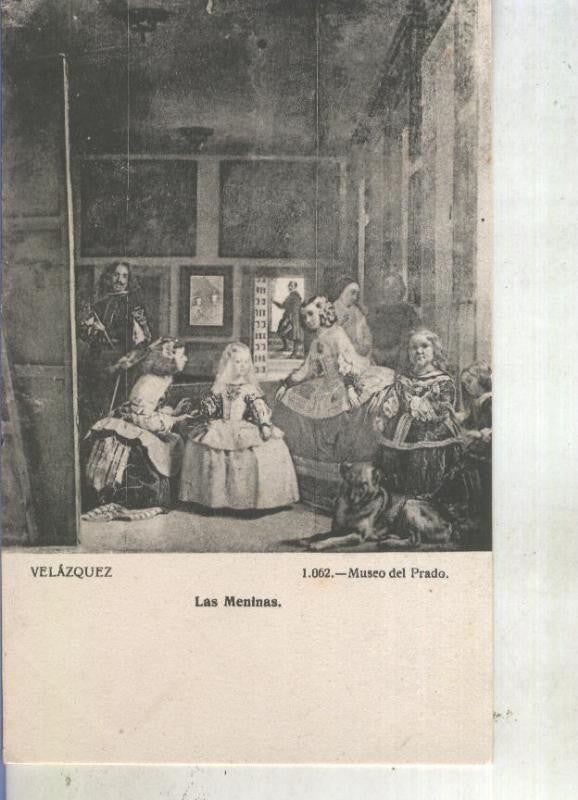 Postal 012936: Madrid,Museo del Prado: Las meninas de Velazquez