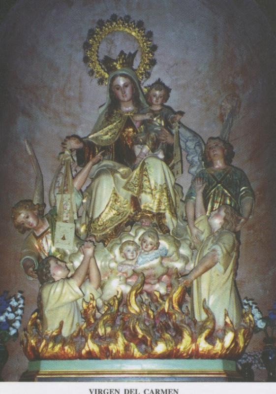 Postal 012866 : Virgen del Carmen, Iglesia de Santoyo (Palencia)
