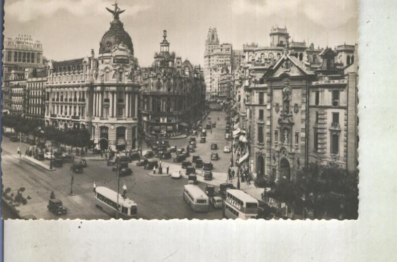Postal 012972: Madrid, Calle de Alcala y Gran Via