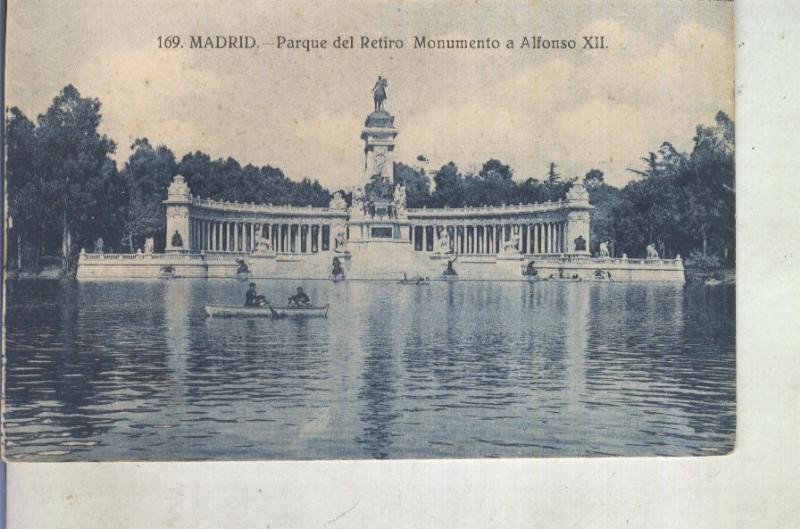 Postal 012974: Madrid, Lago del parque del retiro