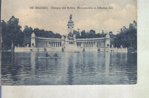 Postal 012974: Madrid, Lago del parque del retiro