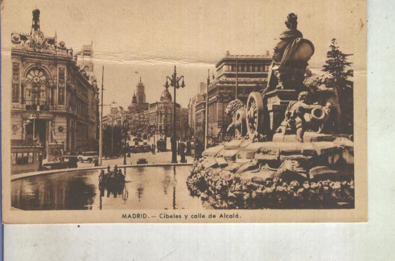 Postal 012980: Madrid, Cibeles y calle de Alcala